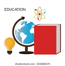 Online learning education graphic design, vector illustration.