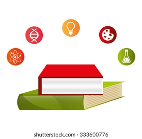 Online learning education graphic design, vector illustration.