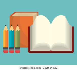 Online learning and education graphic design, vector illustration