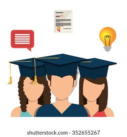 Online learning and education graphic design, vector illustration