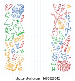 Online learning. Education, learning, open book, knowledge. Modern education template design.