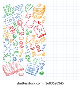 Online learning. Education, learning, open book, knowledge. Modern education template design.