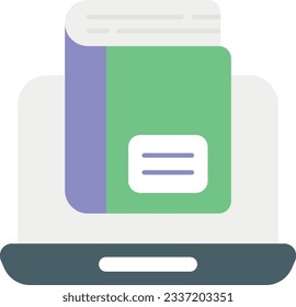 online learning flat icons design