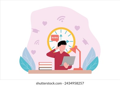 Online Learning Flat Illustration Design