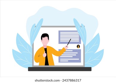 Online Learning Flat Illustration Design