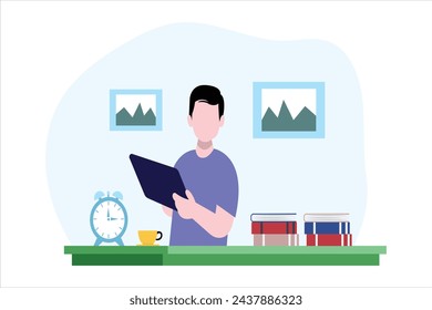 Online Learning Flat Illustration Design