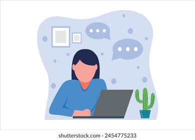 Diseño de ilustración plana de aprendizaje en línea