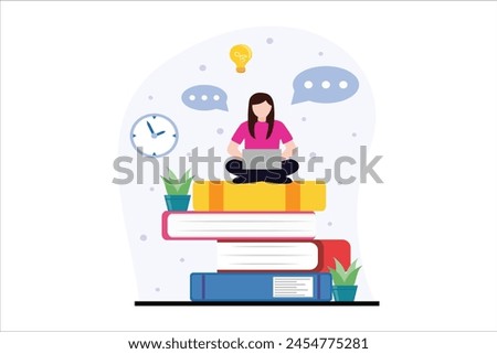 Online Learning Flat Illustration Design