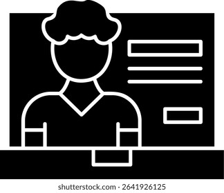 Online Learning Glyph Vector Icon Design