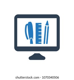Online Learning Icon