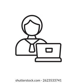 online learning icon collection .design style with background