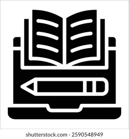 Online Learning Icon Element For Design