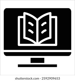 Online Learning Icon Element For Design