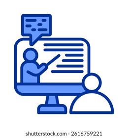 Online Learning Icon Element For Design
