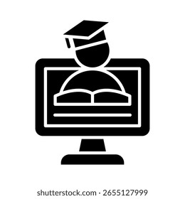 Elemento De Icono De Aprendizaje En Línea Para Diseño