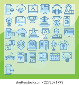 online learning icon pack for download