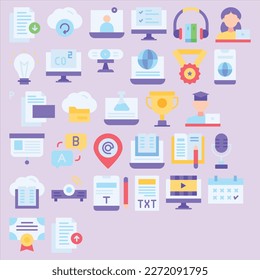 paquete de iconos de aprendizaje en línea para descargar