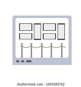 Icono de aprendizaje en línea. Antecedentes de la comunicación tecnológica. Concepto de idea de negocio. Concepto de tecnología de innovación. Educación - concepto vectorial. Concepto de educación en línea.