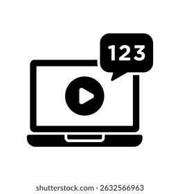 online learning icon vector design template simple and clean