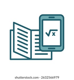 online learning icon vector design template simple and clean