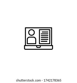 online learning icon vector illustration