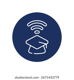 Online Learning-Symbol, Vektorgrafik