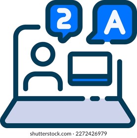 Online Learning Icon Vector - This icon is typically designed to represent online Learning or e-learning. It may feature an image of a graduation cap, a book, or a computer screen