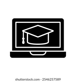 Online learning icon vector. webinar illustration sign. web school symbol.