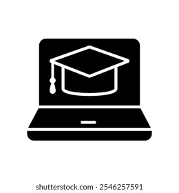 Online learning icon vector. webinar illustration sign. web school symbol.