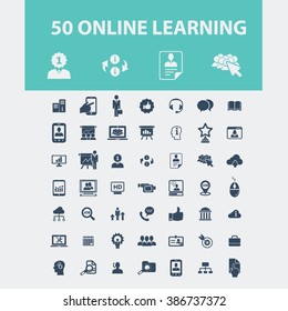 Online Learning Icons
