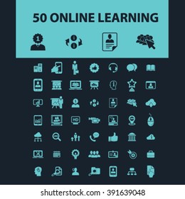 online learning icons
