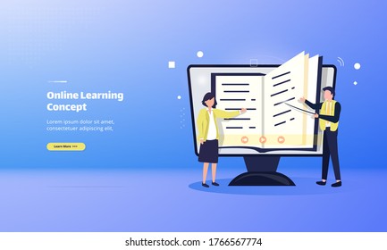 Online learning illustration, Tutorial online learning concepts