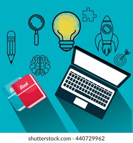 online learning  isolated icon design, vector illustration  graphic 