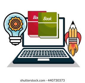 online learning  isolated icon design, vector illustration  graphic 
