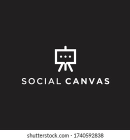 online learning logo. whiteboard icon