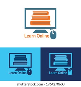 Online learning platform logo design.