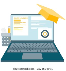 Online learning, study and go back to school