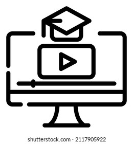 online learning study icon vector