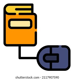 online learning study icon vector