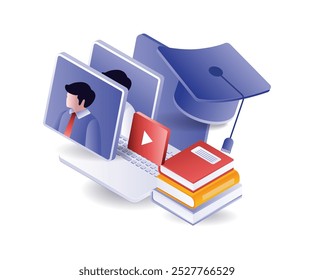 Online learning technology with computers