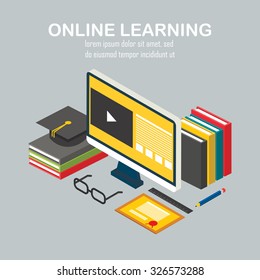 Online learning training courses. Online education language courses