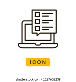 Online learning vector icon