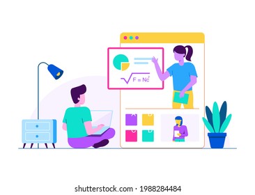 Online learning vector illustration assets
