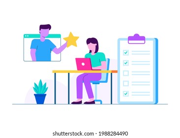 Online learning vector illustration assets