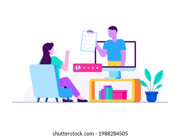 Online learning vector illustration assets