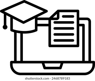 Online Learning Vector Line Icon Design