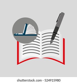 online learning writing education vector illustration eps 10