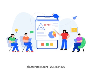 vector de ilustración plana en línea 