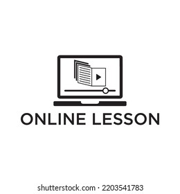 Online Lesson Icon , Education Icon