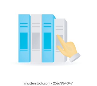 Online library click option concept